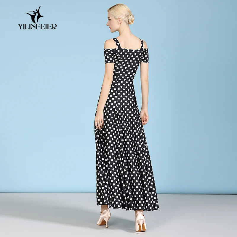 New ballroom dance competition dress dance ballroom waltz dresses standard dance dress S9068