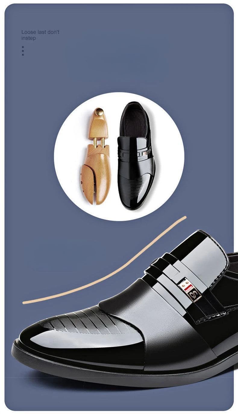 New Business Men Casual shoes Classic Men's Oxfords Dress Footwear High Quality Leather Shoes Fashion Social party shoes for Men