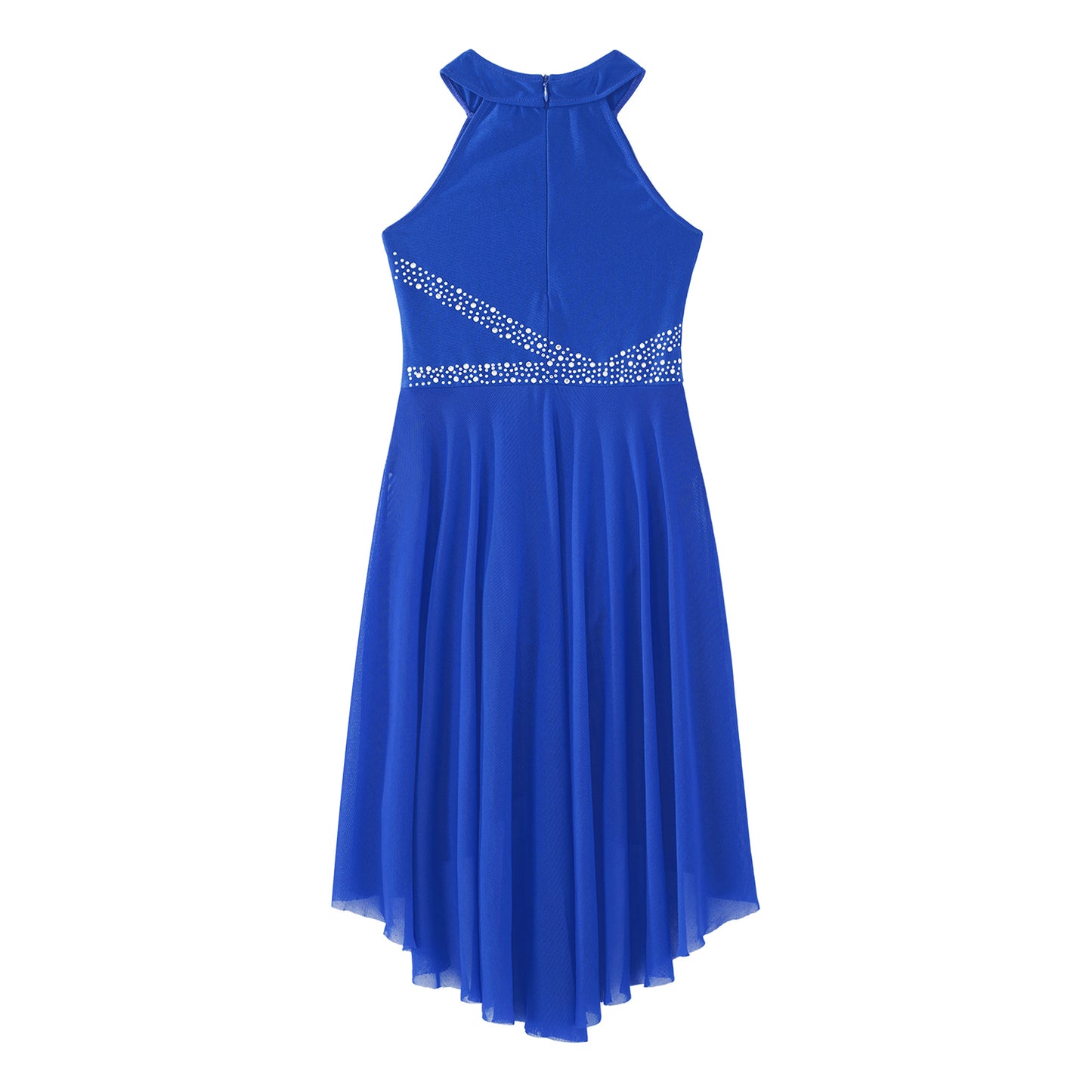Kids Girls Rhythmic Gymnastics Ballet Lyrical Latin Dance Costume Rhinestone Ruched Leotard Waltz Tango Ballet Jersey Dresses