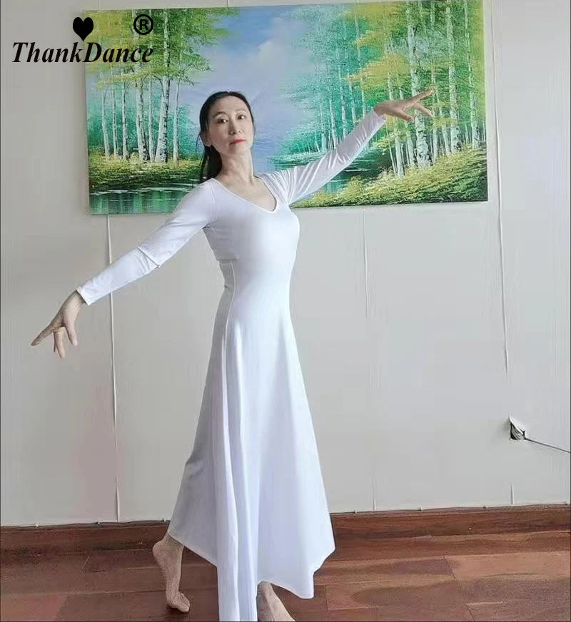 2023 Ballroom Waltz Modern Dance Dress Ballet Dance Competition Dresses Standard Ballet Red Dancing Clothes Long Tango Dress