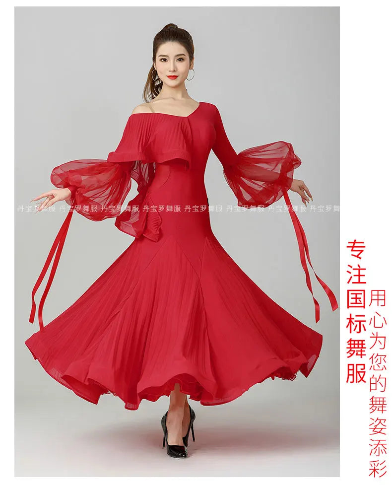 2024 Ballroom Dance Dress New Fashion Dress High-end Women's National Standard Dance Competition Clothing