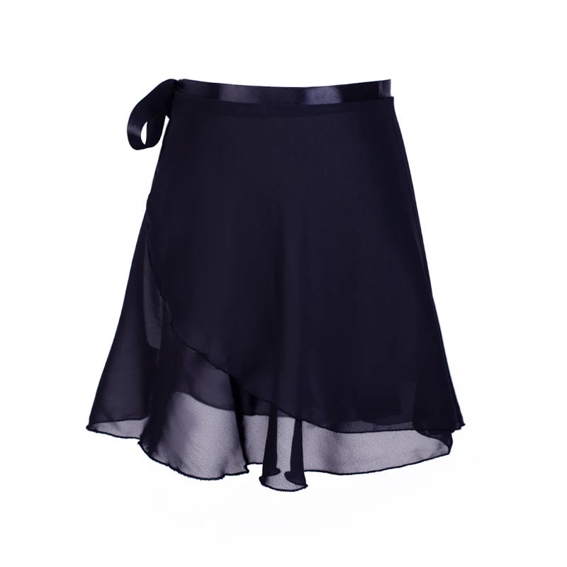 Dance Ballet Skirt for Adult Children Chiffon Pure Color Floral Print Practice Dance Dress Women Ballet Dress