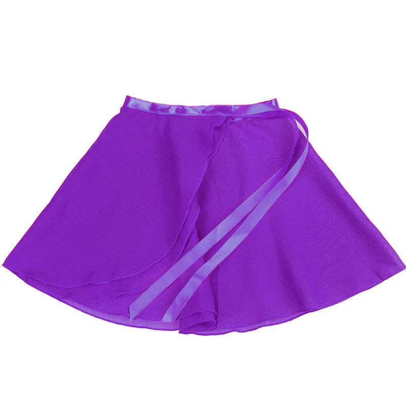 Ballet Dance Skirt Adult Children Chiffon Pure Color Floral Print Practice Leotard Dance Dress Women Ballet Dancing Dress