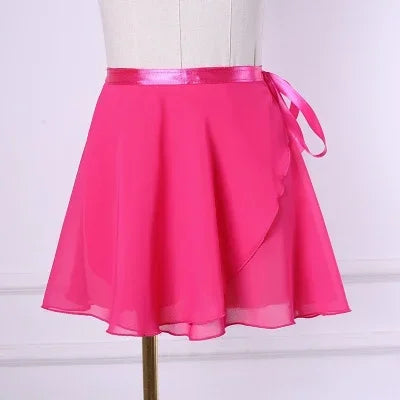 Ballet Dance Skirt Adult Children Chiffon Pure Color Floral Print Practice Leotard Dance Dress Women Ballet Dancing Dress