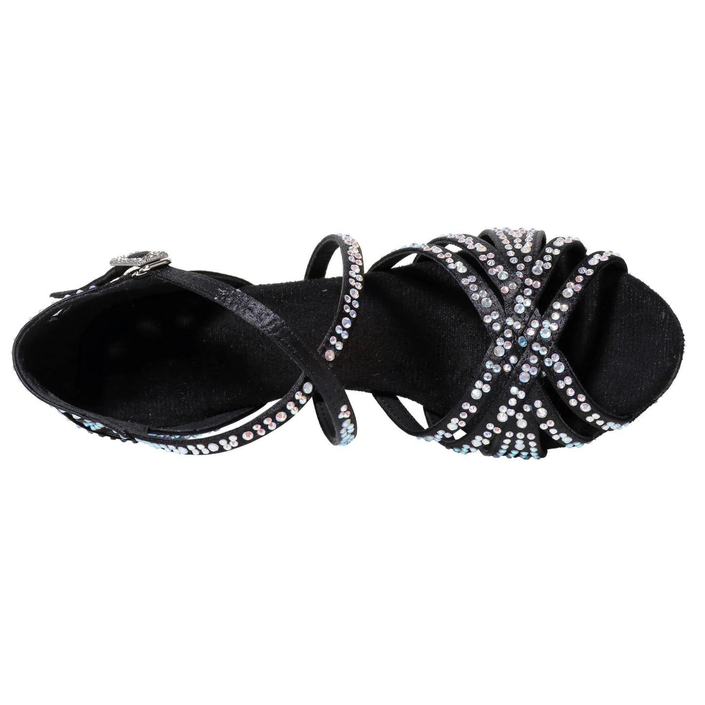New Latin Dance Shoes, Female Hot Diamond Dance Shoes, National Standard Cha Cha Dance Shoes, Square Dance Sandals, 7.5cm Heel
