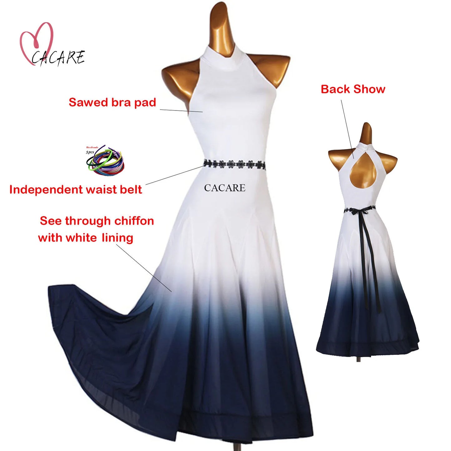 Dancewear Standard Ballroom Waltz Adult Modern Dance Dress Prom Suit Practice Clothes Stage Costume Competition Flamenco 1032