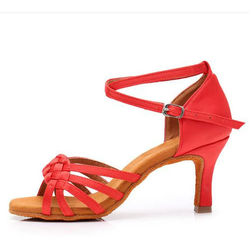 Scarpe Latino Treccia Mod 115 Donna/Bambina Tacco 5/7