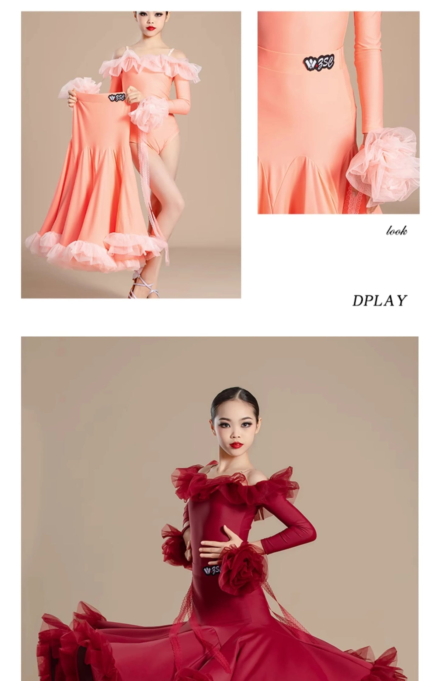 New Modern Dance Skirts National Standard Child Ballroom Dance Waltz Social Dance Long Dresses Competition Performance Costume