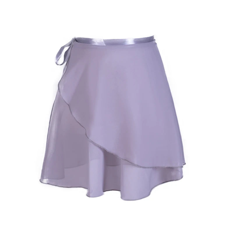 Dance Ballet Skirt for Adult Children Chiffon Pure Color Floral Print Practice Dance Dress Women Ballet Dress