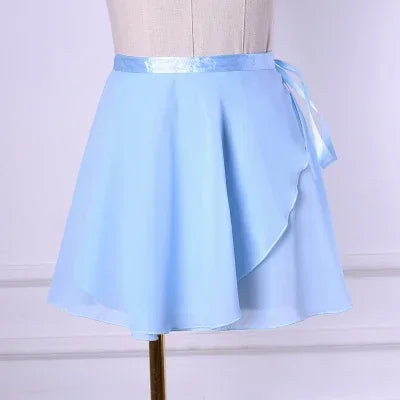 Ballet Dance Skirt Adult Children Chiffon Pure Color Floral Print Practice Leotard Dance Dress Women Ballet Dancing Dress