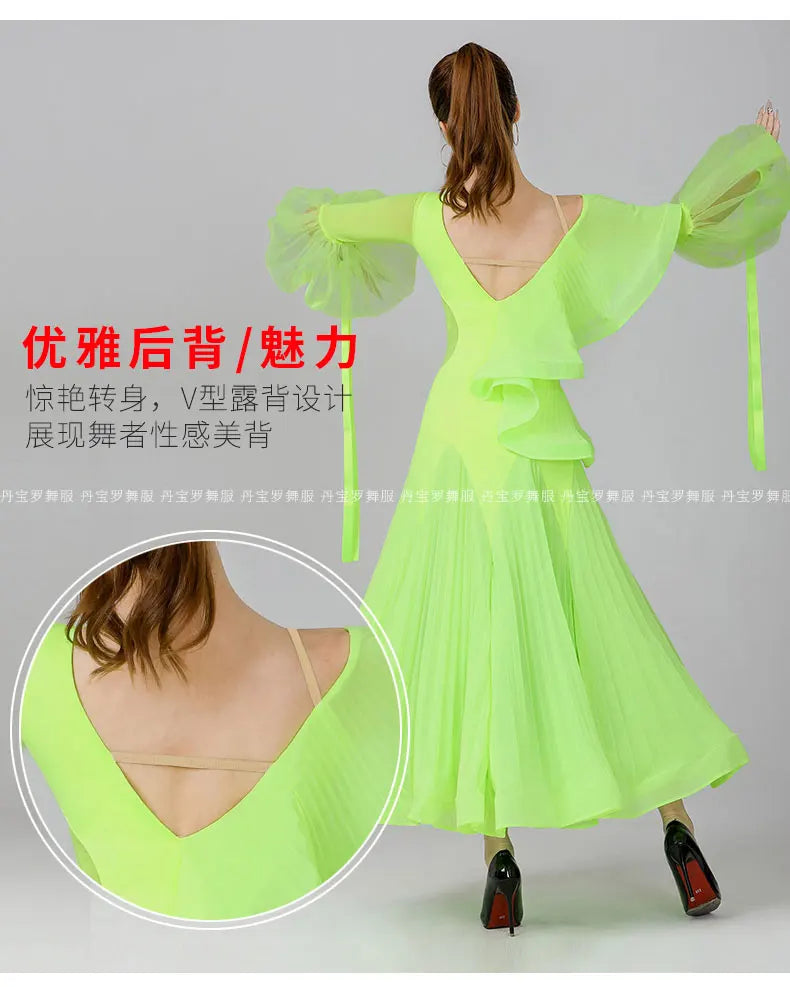 2024 Ballroom Dance Dress New Fashion Dress High-end Women's National Standard Dance Competition Clothing