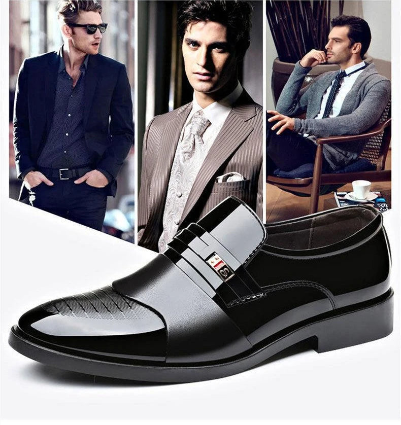 New Business Men Casual shoes Classic Men's Oxfords Dress Footwear High Quality Leather Shoes Fashion Social party shoes for Men