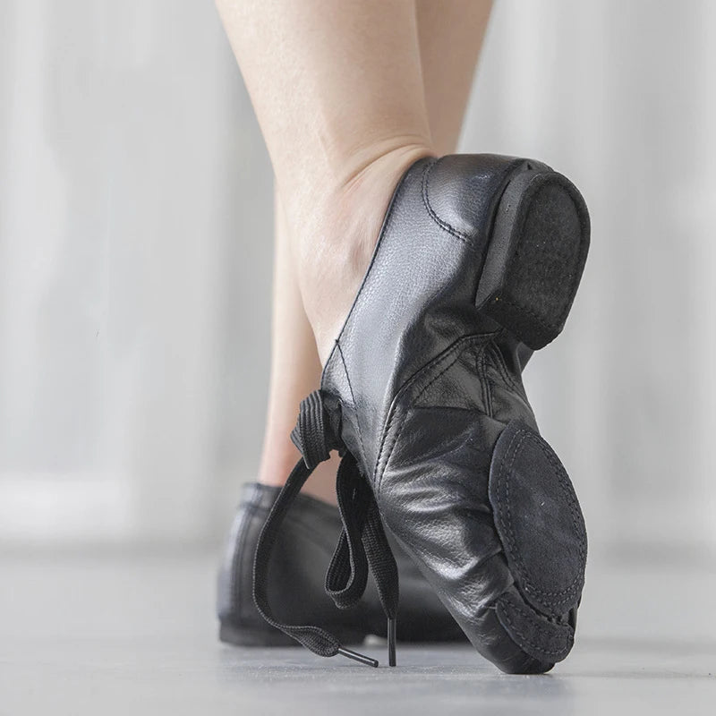Dynadans PU Low Cut Men's Jazz Dance Shoes Female Adult Training Soft Soled Shoes Yoga Ballet Children's Dance Shoes
