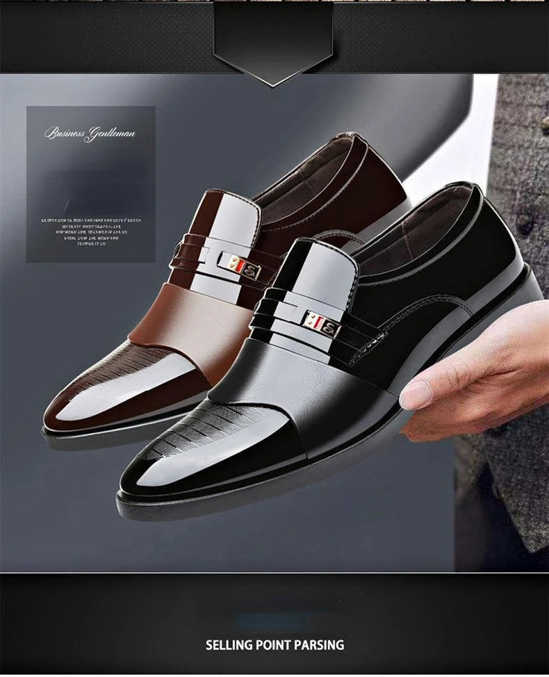 New Business Men Casual shoes Classic Men's Oxfords Dress Footwear High Quality Leather Shoes Fashion Social party shoes for Men