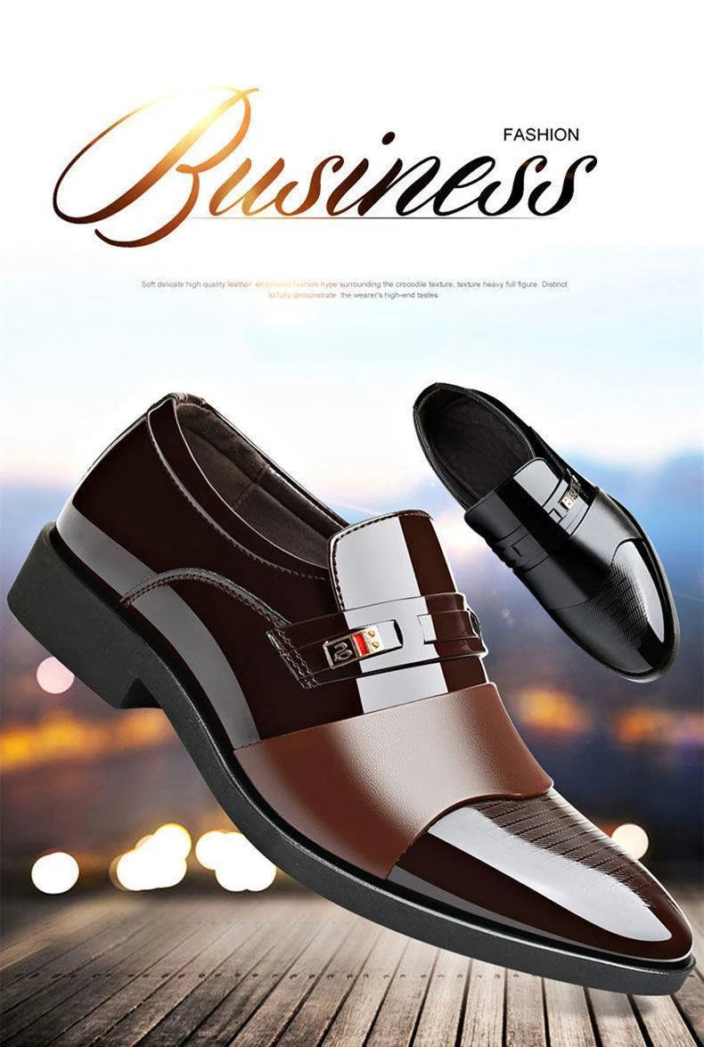 New Business Men Casual shoes Classic Men's Oxfords Dress Footwear High Quality Leather Shoes Fashion Social party shoes for Men