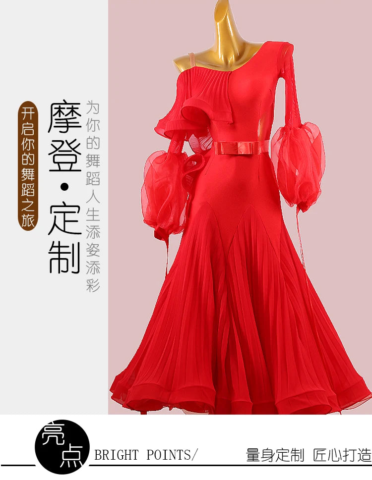 Ballroom Dance Competition Dresses Dance Costumes Waltz Dress For Dancing Clothes Dance Wear Dress Rumba Standard Ballroom Dress