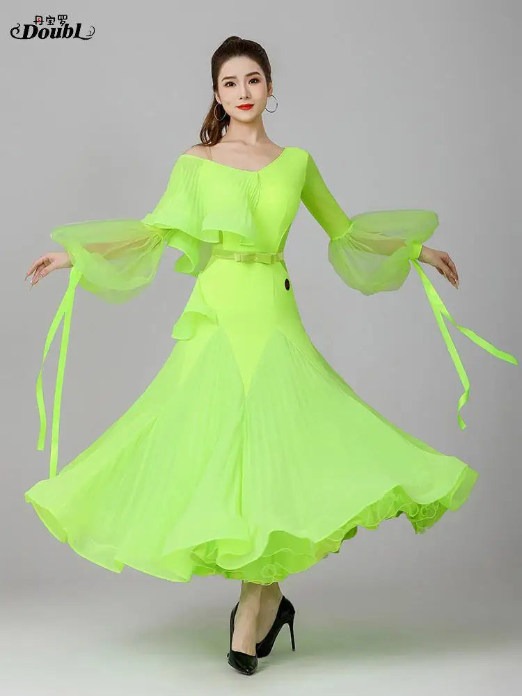 2024 Ballroom Dance Dress New Fashion Dress High-end Women's National Standard Dance Competition Clothing