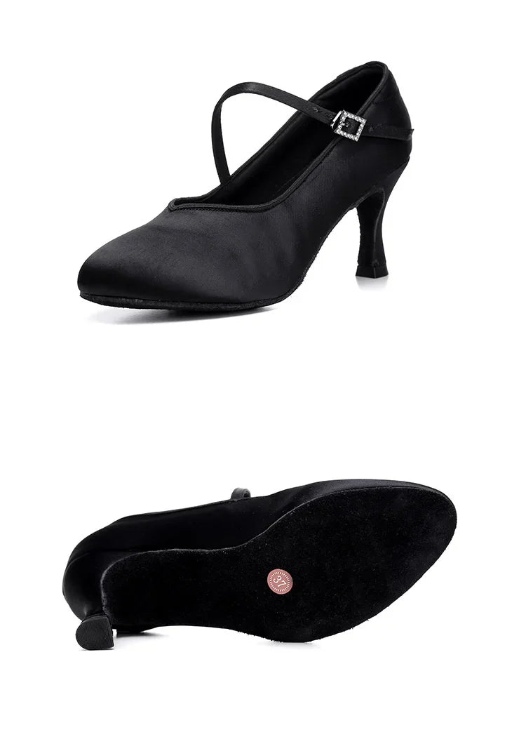 Adult High-heeled Modern Dancing Shoes Professional National Standard Dance Practice Shoes Women Waltz Dancing Shoes Flamenco