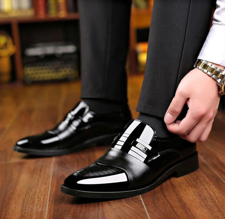 New Business Men Casual shoes Classic Men's Oxfords Dress Footwear High Quality Leather Shoes Fashion Social party shoes for Men
