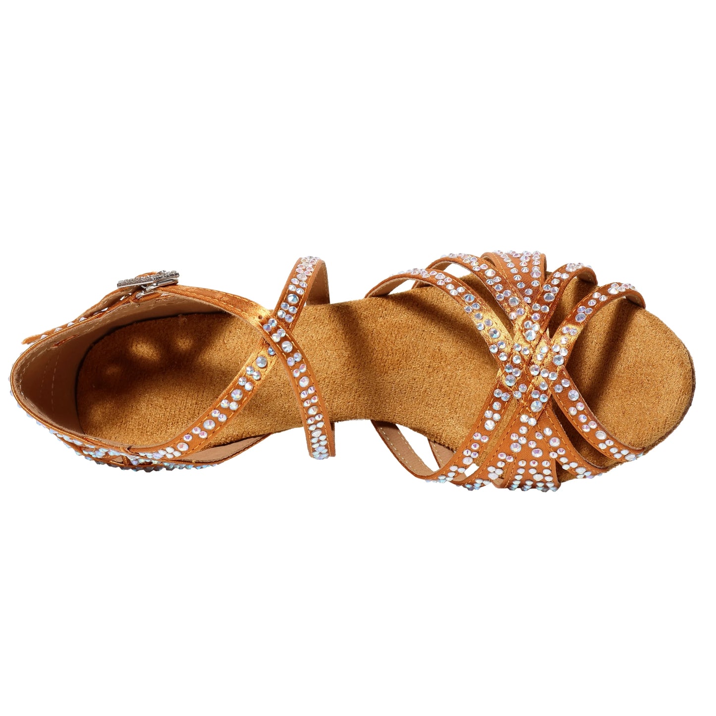 New Latin Dance Shoes, Female Hot Diamond Dance Shoes, National Standard Cha Cha Dance Shoes, Square Dance Sandals, 7.5cm Heel