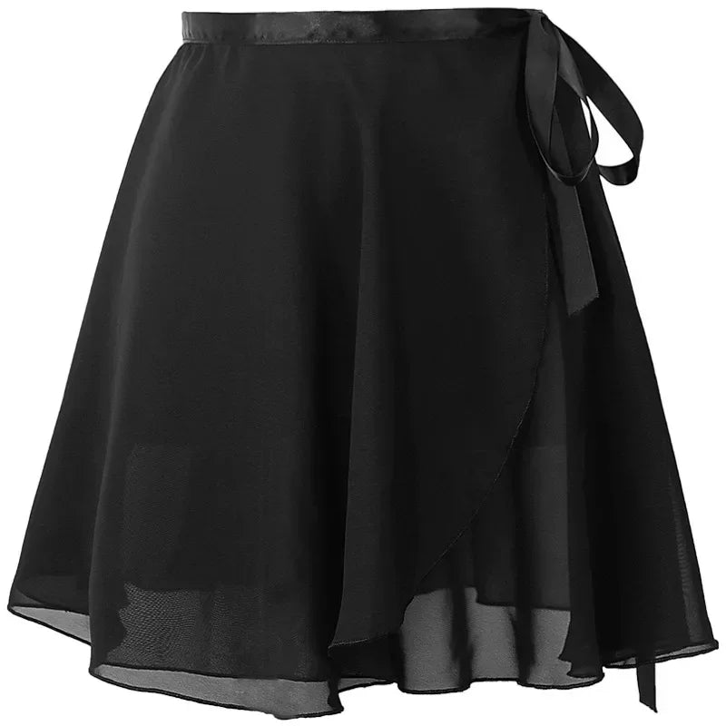 Ballet Dance Skirt Adult Children Chiffon Pure Color Floral Print Practice Leotard Dance Dress Women Ballet Dancing Dress
