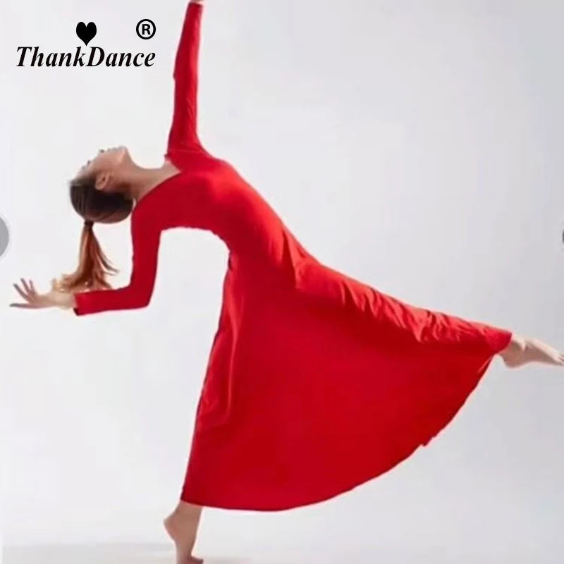 2023 Ballroom Waltz Modern Dance Dress Ballet Dance Competition Dresses Standard Ballet Red Dancing Clothes Long Tango Dress