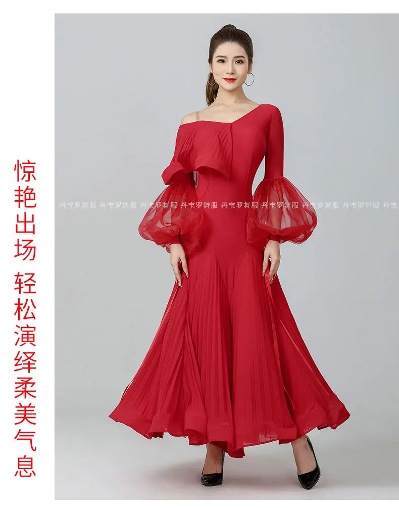 2024 Ballroom Dance Dress New Fashion Dress High-end Women's National Standard Dance Competition Clothing