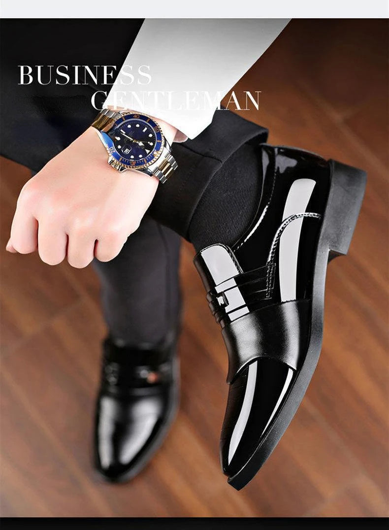New Business Men Casual shoes Classic Men's Oxfords Dress Footwear High Quality Leather Shoes Fashion Social party shoes for Men
