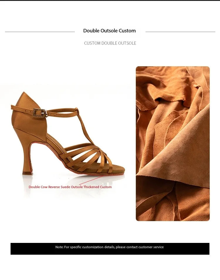 Black Diamond Latin Dance Shoes Female Adult High Heel Sandals Samba Hall Party Social salsa Dance Shoes for women 스니커즈
