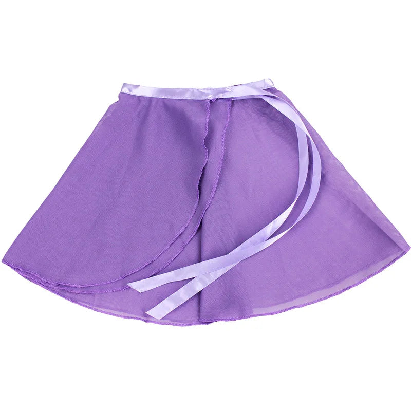 Ballet Dance Skirt Adult Children Chiffon Pure Color Floral Print Practice Leotard Dance Dress Women Ballet Dancing Dress