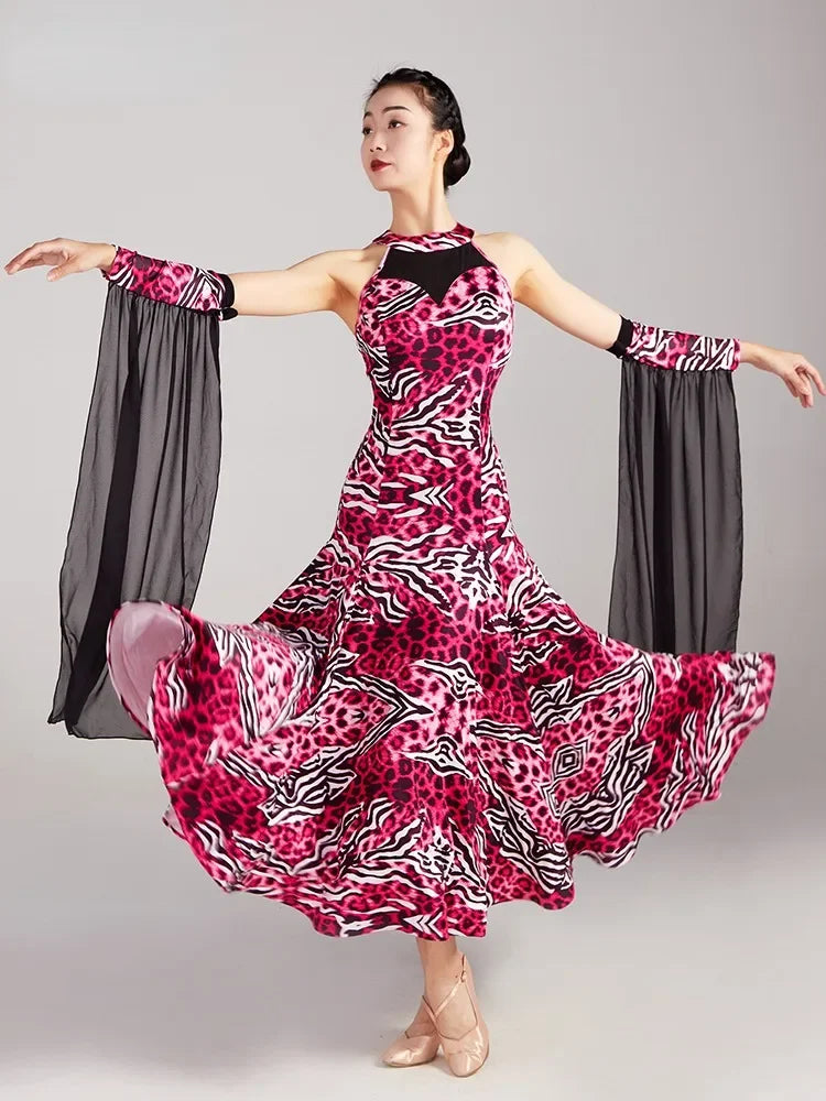 Woman Modern Dance Competition Dress National Standard Dance Big Swing Skirt High end Waltz Dance Skirt New Dress Adult