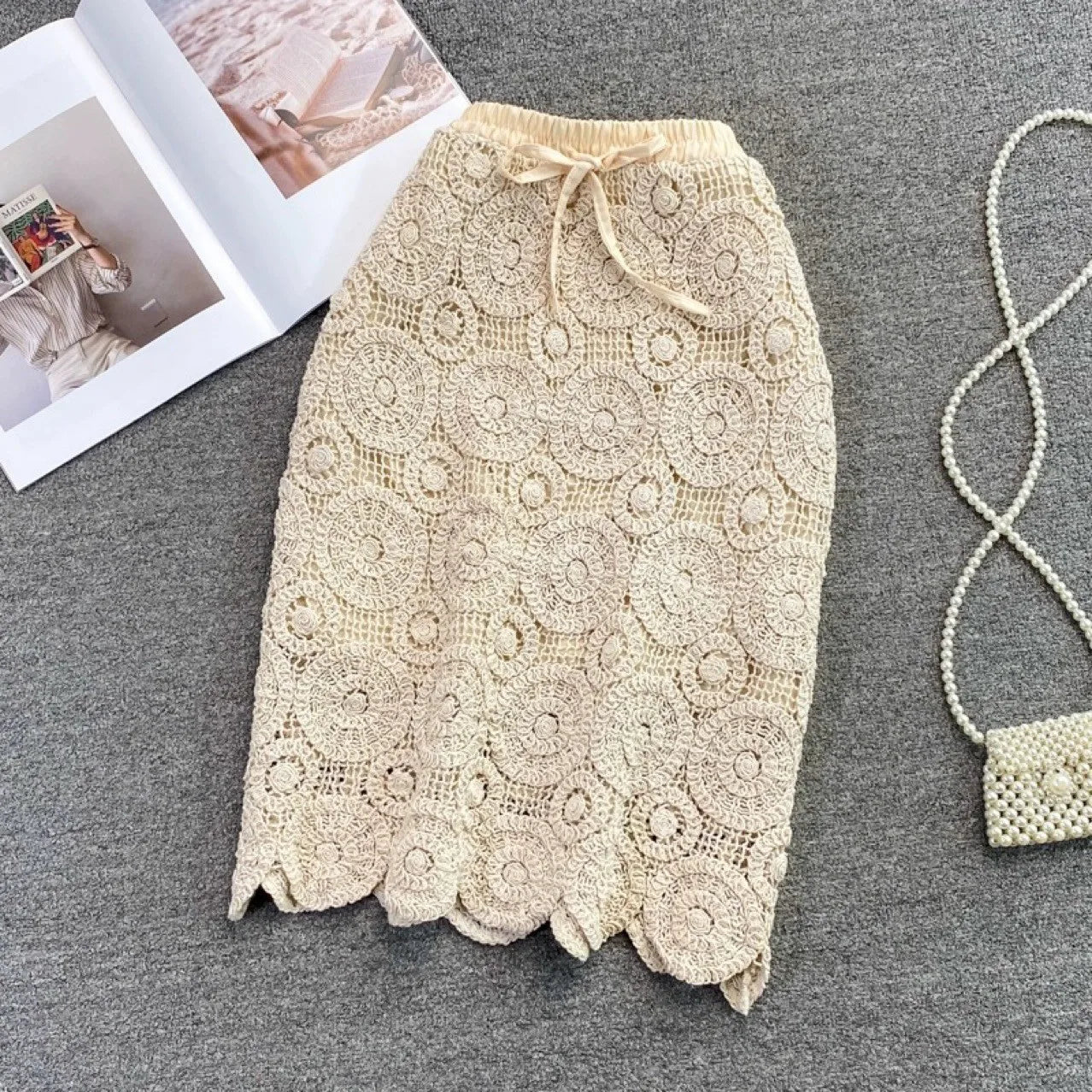 Half Skirt Women's Summer New Design Sense Niche Temperament Casual Long Skirt