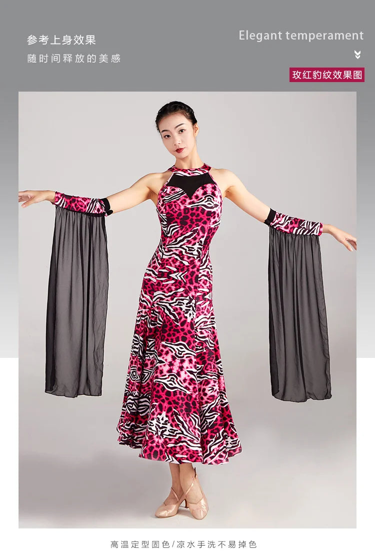 Woman Modern Dance Competition Dress National Standard Dance Big Swing Skirt High end Waltz Dance Skirt New Dress Adult
