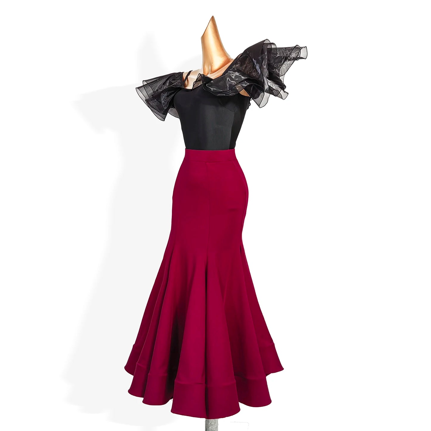 2024 Ballroom Skirt for Women Waltz Dance Wear Stage Modern Skirts Clothing for Girls Chic Elegant Party Dresses Samba 1485