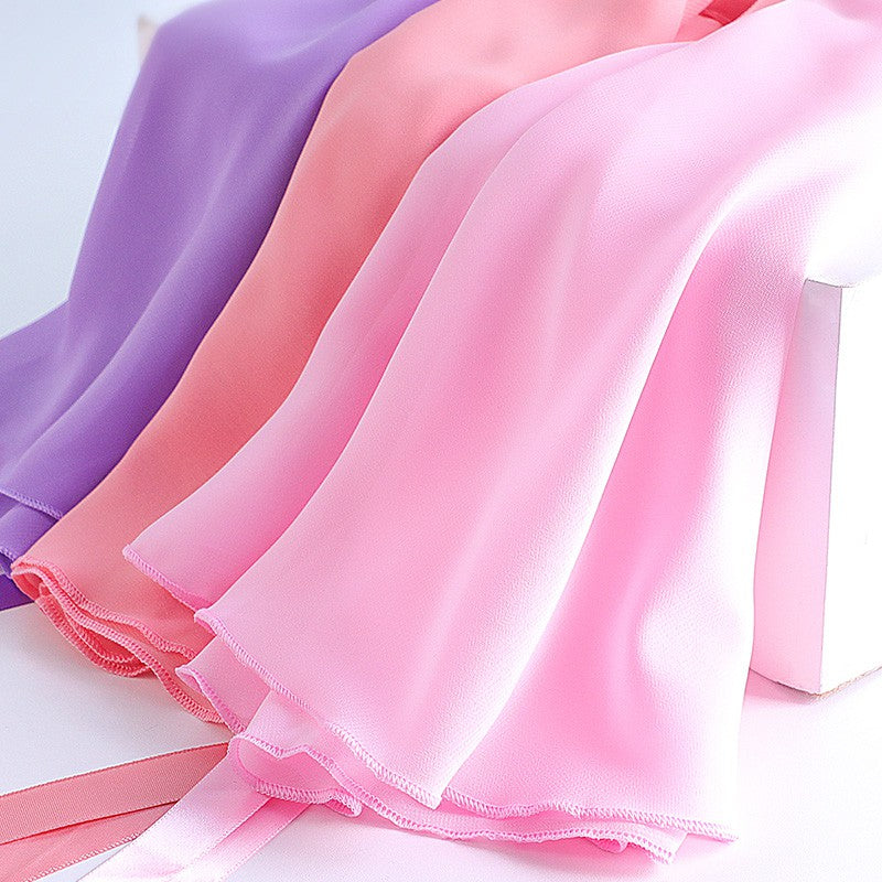 Ballet Dance Skirt Adult Children Chiffon Pure Color Floral Print Practice Leotard Dance Dress Women Ballet Dancing Dress