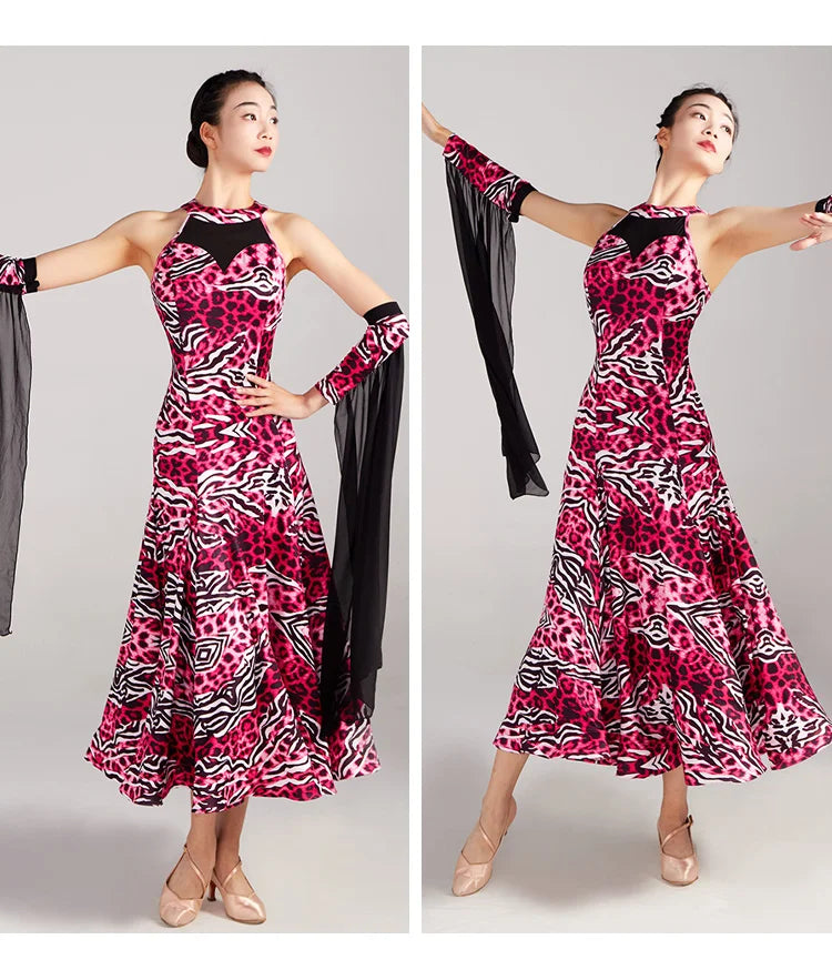 Woman Modern Dance Competition Dress National Standard Dance Big Swing Skirt High end Waltz Dance Skirt New Dress Adult
