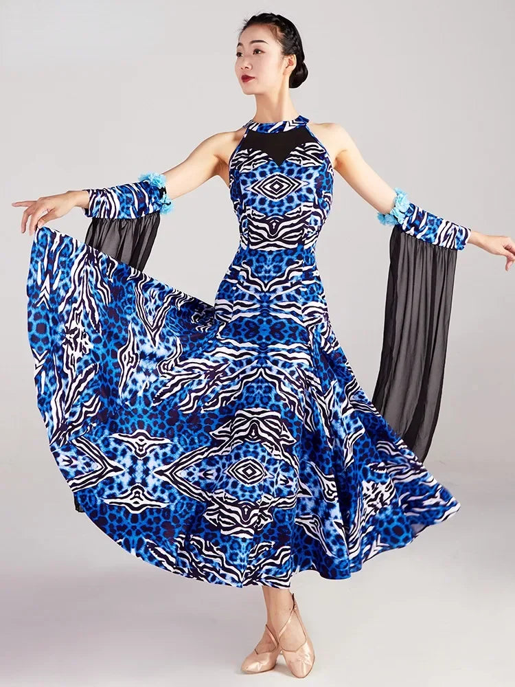 Woman Modern Dance Competition Dress National Standard Dance Big Swing Skirt High end Waltz Dance Skirt New Dress Adult