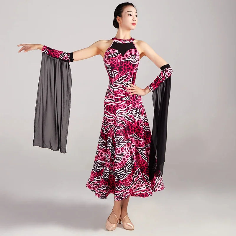 Woman Modern Dance Competition Dress National Standard Dance Big Swing Skirt High end Waltz Dance Skirt New Dress Adult