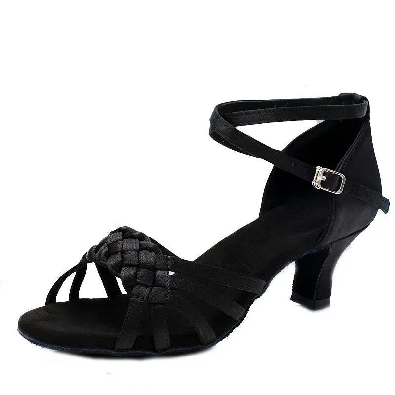 Scarpe Latino Treccia Mod 115 Donna/Bambina Tacco 5/7