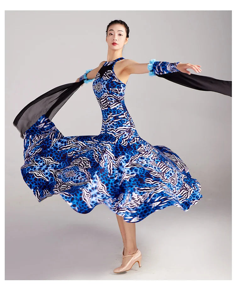 Woman Modern Dance Competition Dress National Standard Dance Big Swing Skirt High end Waltz Dance Skirt New Dress Adult