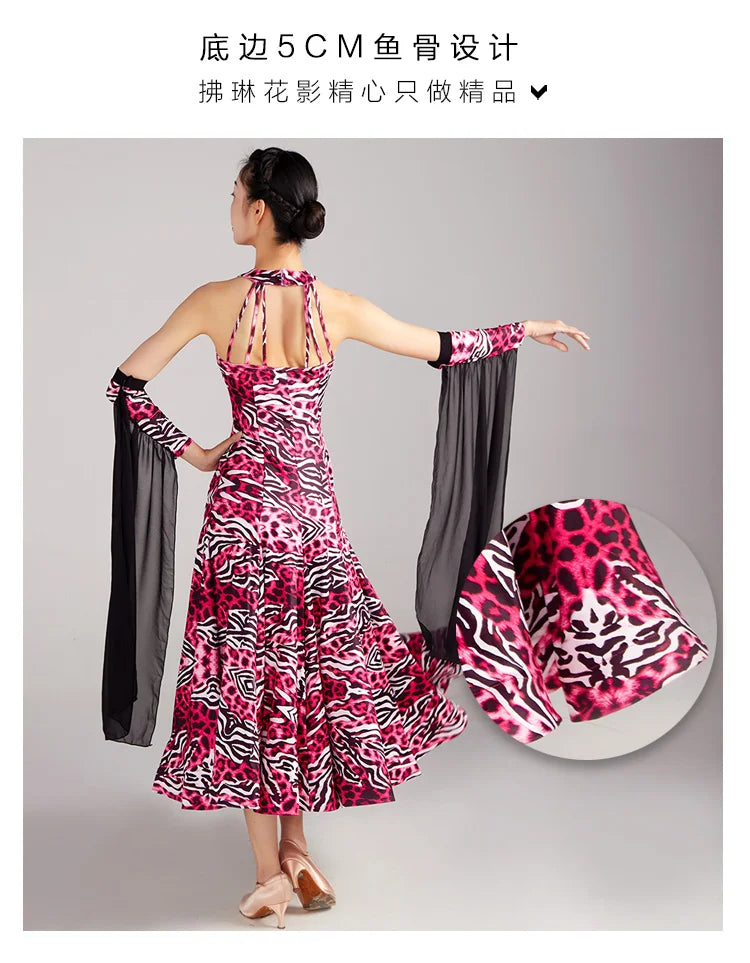 Woman Modern Dance Competition Dress National Standard Dance Big Swing Skirt High end Waltz Dance Skirt New Dress Adult