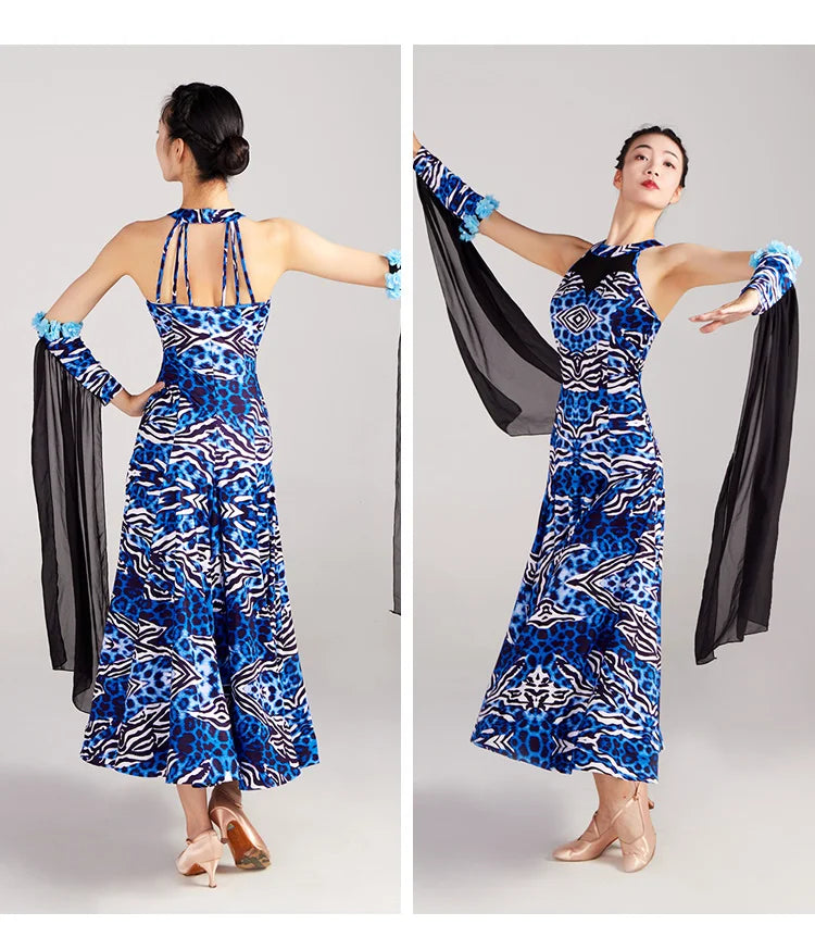 Woman Modern Dance Competition Dress National Standard Dance Big Swing Skirt High end Waltz Dance Skirt New Dress Adult
