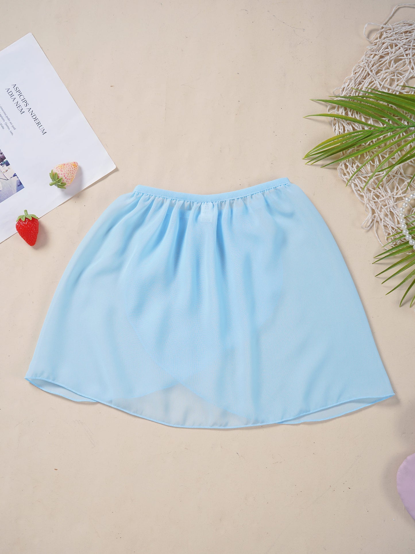 Ballet Dance Skirts Kids Girls Chiffon Elastic Training Clothes Basic Classic Dance Dress for Stage Performance Dance Costume