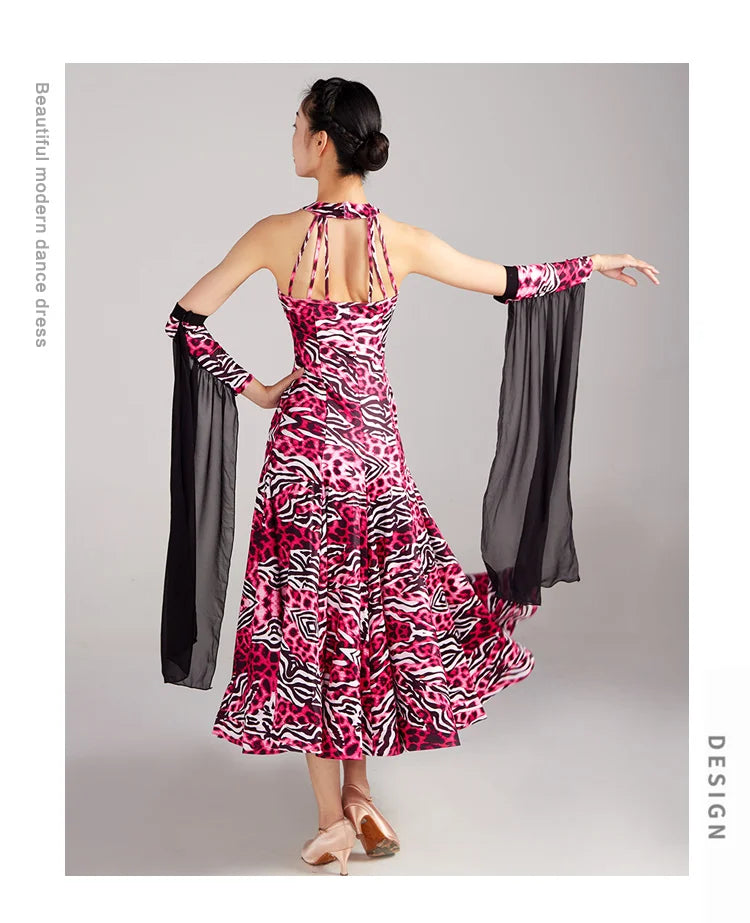Woman Modern Dance Competition Dress National Standard Dance Big Swing Skirt High end Waltz Dance Skirt New Dress Adult